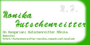 monika hutschenreitter business card